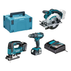 Kit Combo 18V DJV182Z + DHP482Z + DSS610Z Makita DHP482PRO14