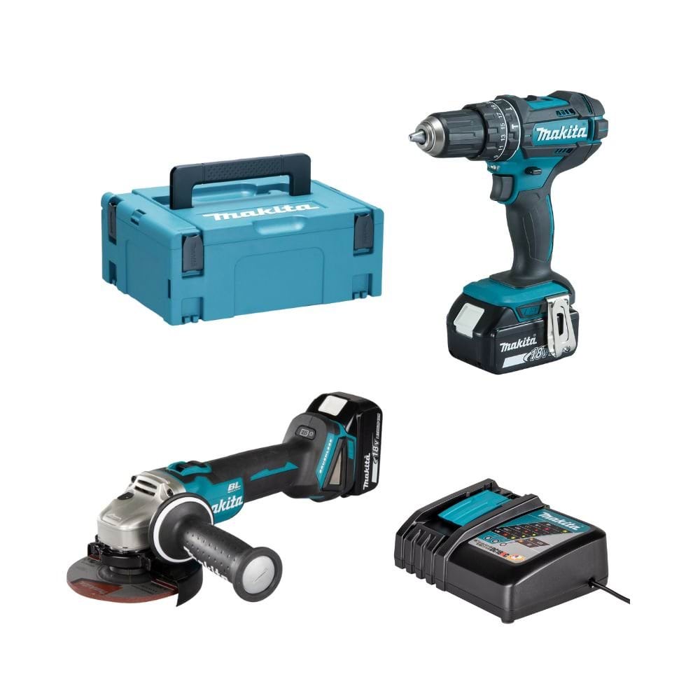 Berbequim DHP482Z + Rebarbadora DGA452Z Makita DHP482PRO2