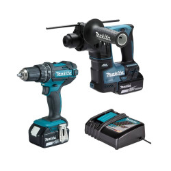 Berbequim DHP482Z + Martelo 18V DHR171Z Makita DHP482PRO8