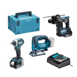 Kit Combo 18V DHR171Z + DJV182Z + DTD154Z Makita DHR171PRO5