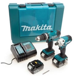 Kit Berbequim 18V + Aparafusadora 18V Makita DLX2336SF3
