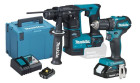 Kit Martelo Ligeiro 18V + Berbequim Aparafusadora 18V 40Nm Makita DLX2454AJ