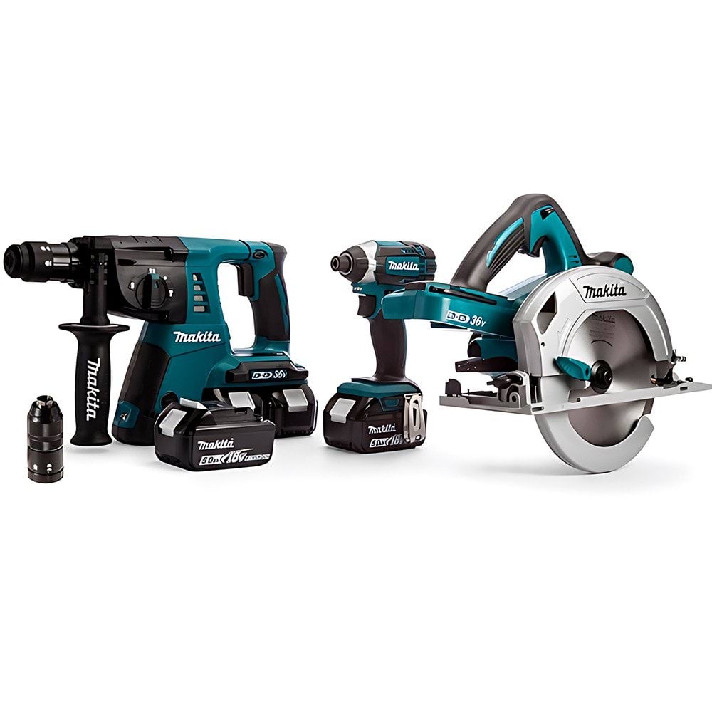 Kit Combo 18V DHR264Z + DTD152Z + DHS710Z Makita DLX3049PTJ