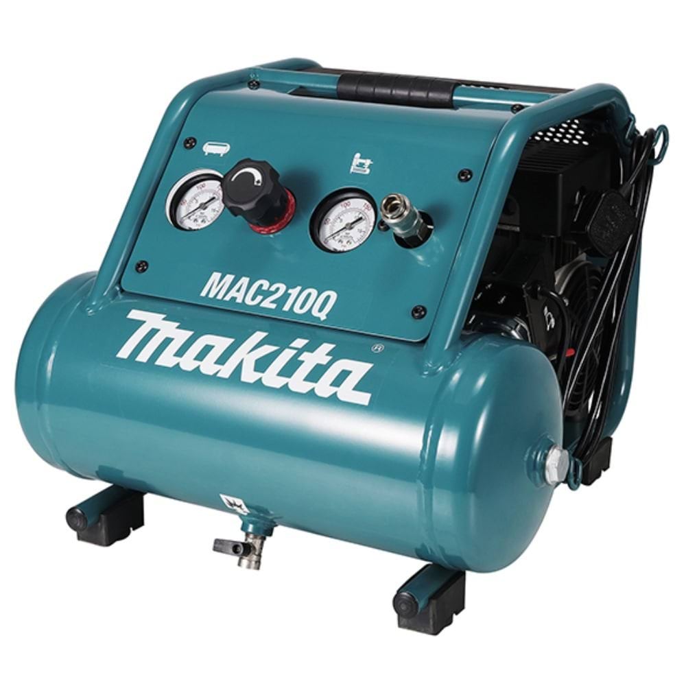 Compressor Silencioso Isento de Óleo 7,6L 1HP Makita MAC210Q