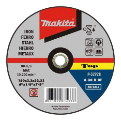 Disco de Corte Para Metal 150x3,2x22,23mm Makita P-52928