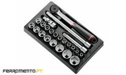 Módulo de Chaves de Caixa e Roquete 1/2" Facom MOD.S161-36