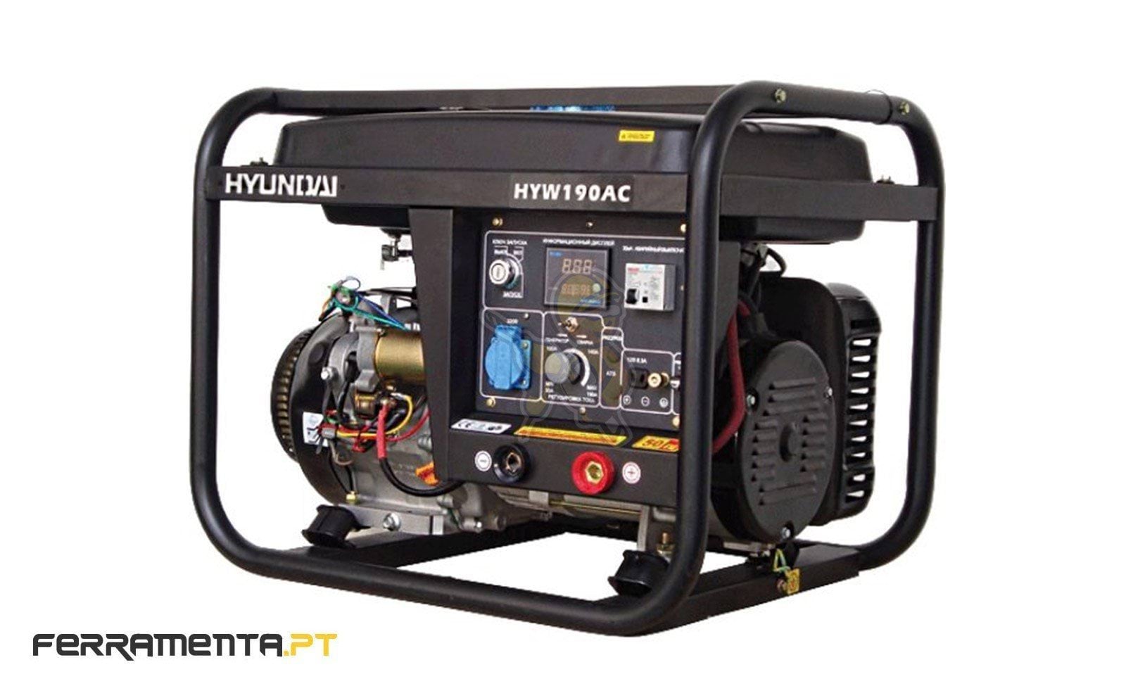 Motosoldador Gasolina 2,5 kW Hyundai HYW190AC