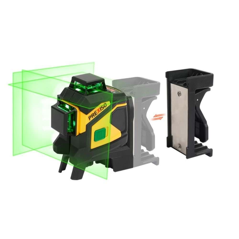 Nível Laser de Linha Cruzada de 3 Planos Luz Verde Prexiso PLC3-360G