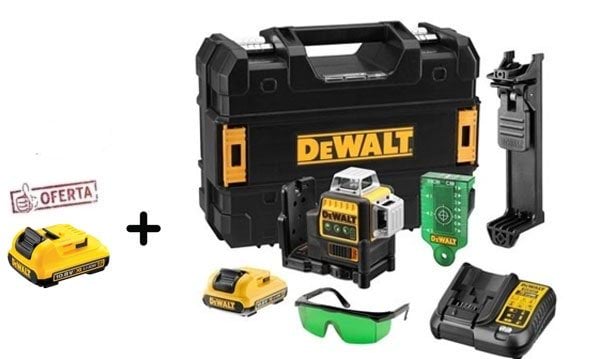 Nível Laser Autonivelantes Verde 3x 360º Dewalt DCE089D1GB