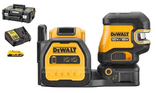 Nível Laser Cruzado e 5 Pontos 12/18V DeWalt DCE825D1G18-QW