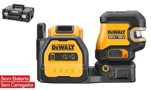 Nível Laser Cruzado e 5 Pontos 12/18V DeWalt DCE825NG18-XJ