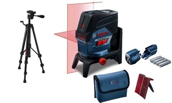 Nível Laser de linha Bosch GCL 2-50 C + RM2 + AA1 + BT 150 Professional