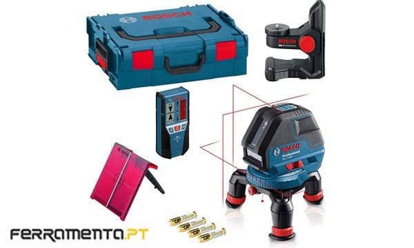 Nível Laser de Linhas Bosch GLL 3-50 + BM1 + LR 2 Professional 0601063803