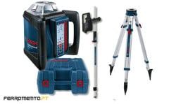 Nível Laser Giratório 500m Bosch GRL 500 HV + LR50 + BT170 + GR 240
