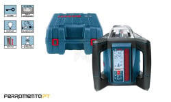Nível Laser Giratório Bosch GRL 500 H + LR 50 Professional
