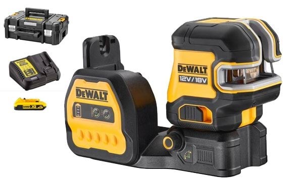 Nível Laser Luz Verde Cruzado 12/18V DeWalt DCE822D1G18-QW