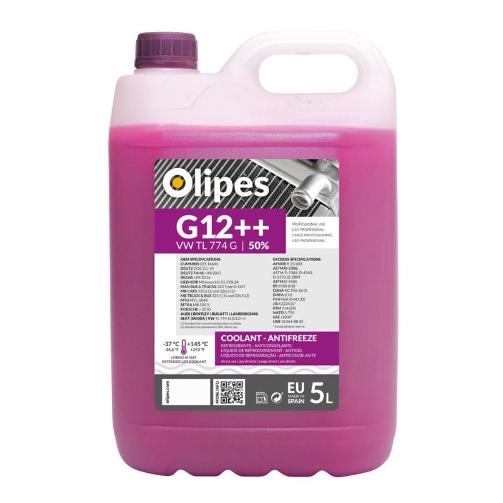 Anticongelante 50% G12 ++ 5L OLIPES 7451205