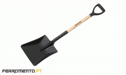 Pá Quadrada com Cabo de Madeira Bellota SV2DH