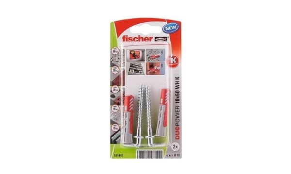 Pack 2 Buchas DUOPOWER 10x50mm 2un Fischer 535002