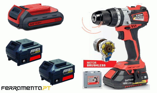 Berbequim s/ percussão 18V 4.0Ah Stayer PBL2034PIKF