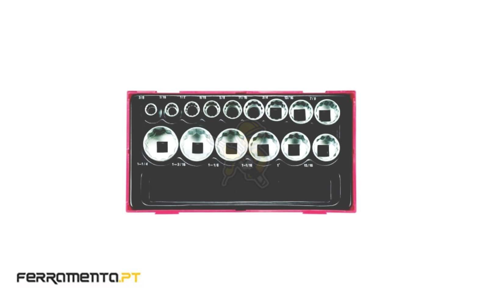 Conjunto de Peças AF de 12 pontos de 1/2 Teng Tools TT1215AF