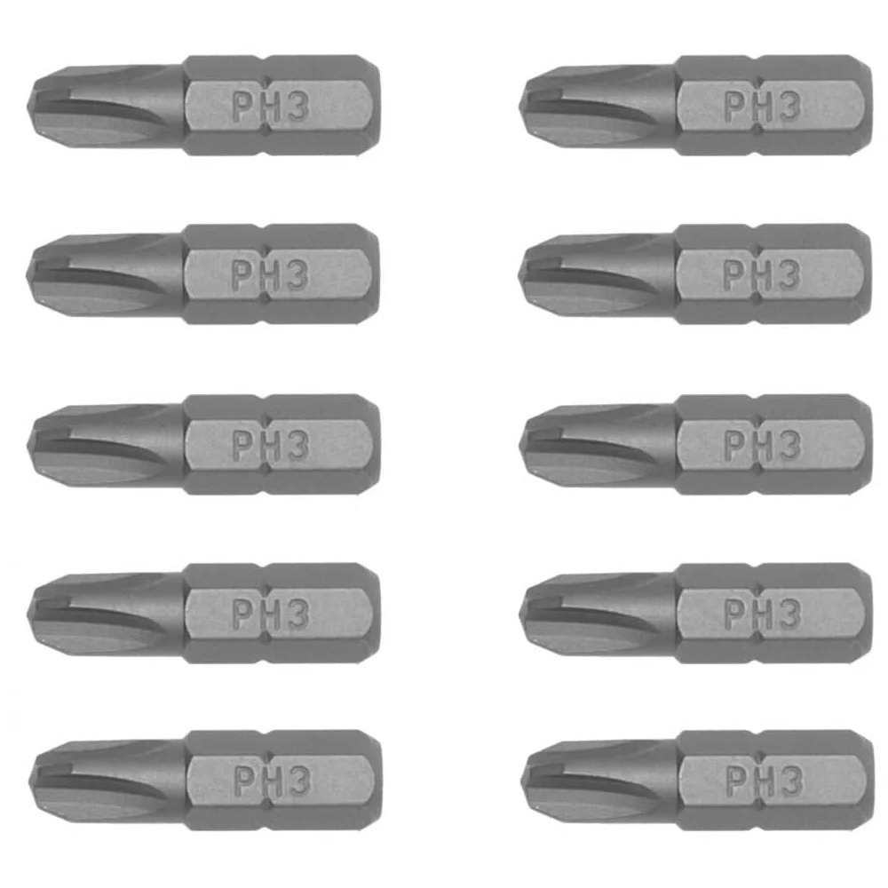 Pontas de Aparafusar 1/4" PH3 × 10 25 mm Tengtools PH2500310