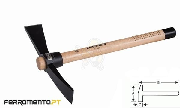 Picadeira Pá com Cabo de Madeira Bahco 493-500