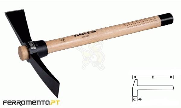 Picadeira Pá com Cabo de Madeira Bahco 493-600