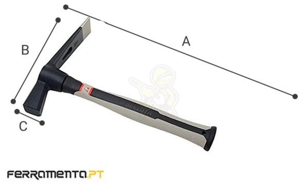 Picareta Alvião Fibra de Carbono 520g Bellota 5931- A CF