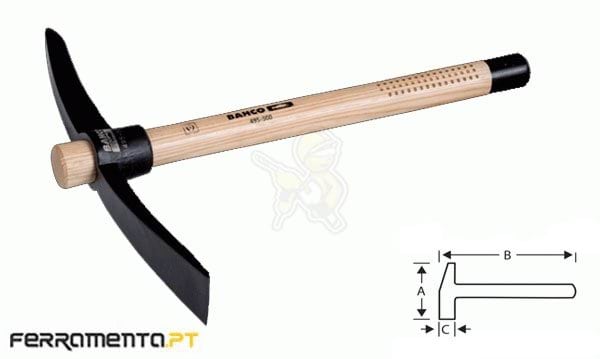 Picareta com Cabo de Madeira Bahco 495-500