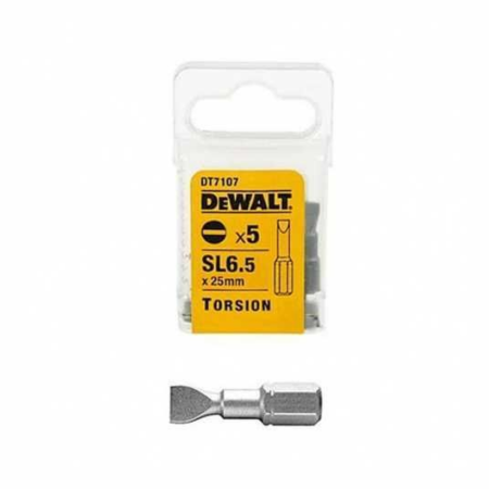 Pontas Fenda 25 mm 5Un Dewalt DT7107-QZ