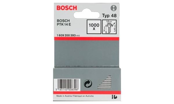 Pregos de Aço P/ Pistola de Pregos Tipo 48 Bosch 1609200393