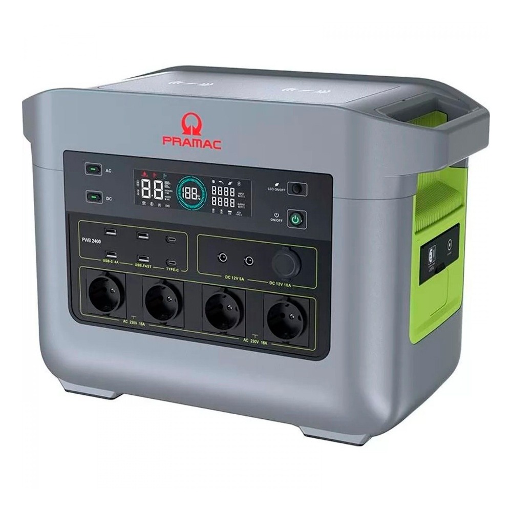Bateria Portátil 2400W 2kWh 230V 50Hz PRAMAC PWB2400