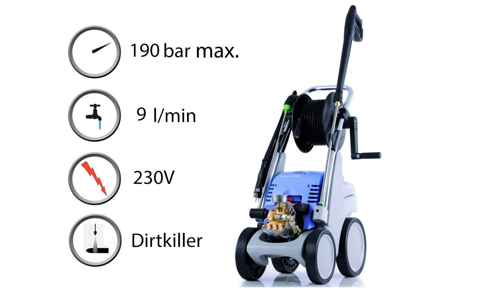 Máquina de Lavar Alta Pressão Kranzle Quadro 9/170 TS T