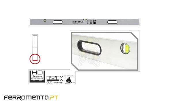 Régua de Nivel de Alumínio Reforçada 2m 2RF RN820