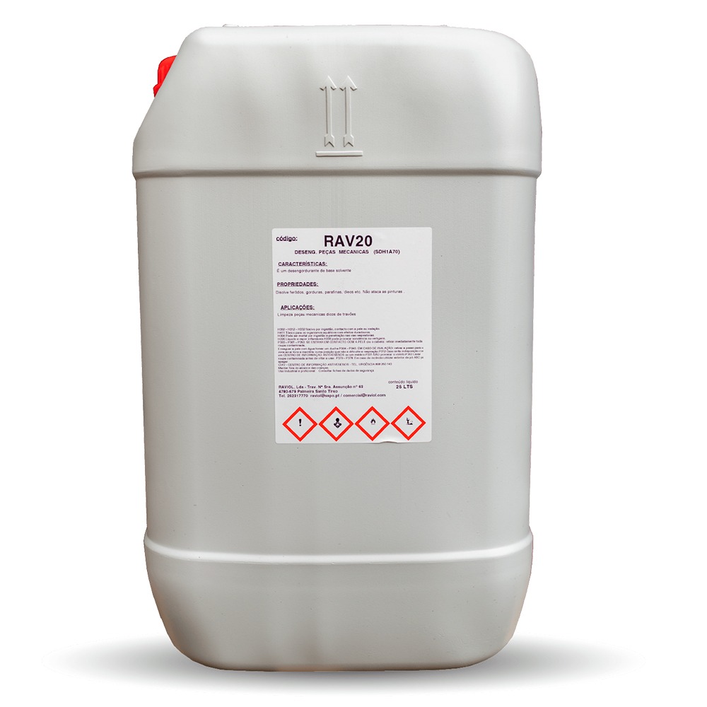 Desengordurante Base Solvente para Peças Mecânicas Raviol RAV20