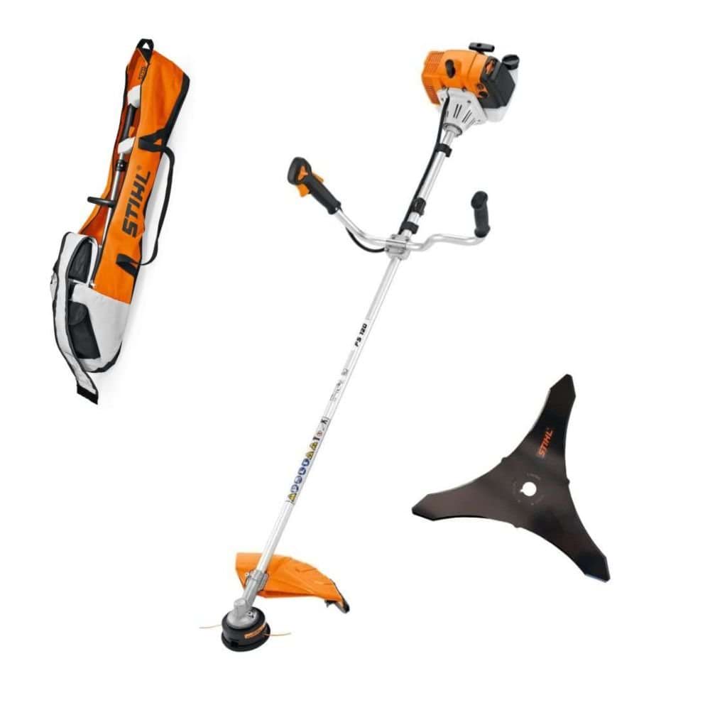 Roçadora Gasolina FS 120 c/ Fio C 26-2 + Bolsa de Transporte Stihl 