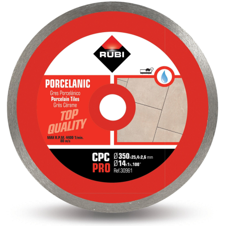 Rubi Disco Diamante Grés Porcelânico Continuo CPC-350 Pro