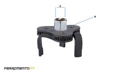 Saca Filtro De Óleo 3 Garras King Tony 9AE42