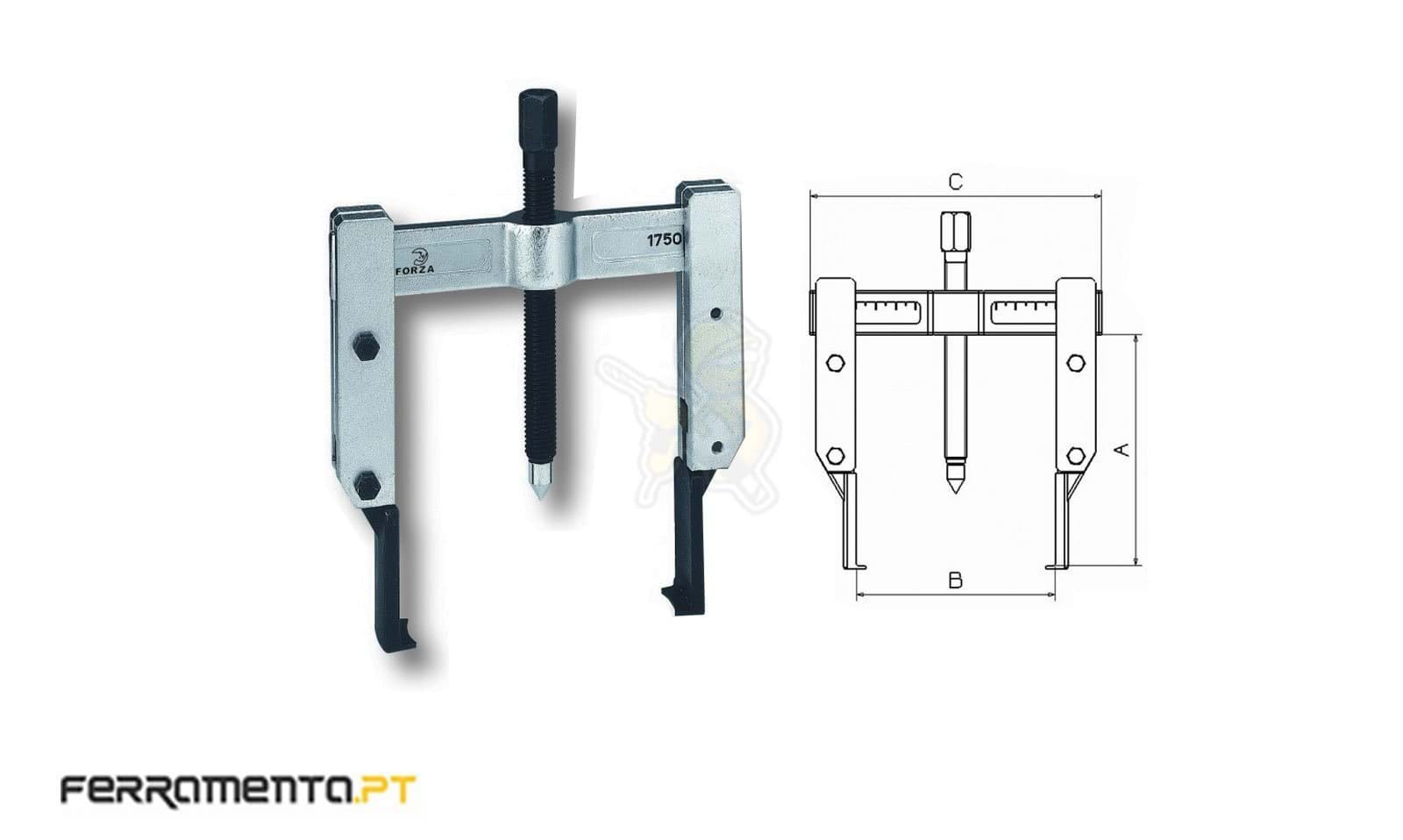 Saca Rolamentos 140mm Forza 1750