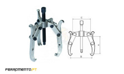 Saca Rolamentos 150mm Forza 1404T