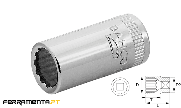 Chave de Caixa 12 Faces 9/32" Bahco SBA6700DZ-9/32