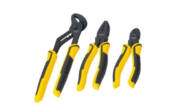 Jogo de 3 alicates combinado 180mm + corte diagonal 150mm + juntas 250mm Stanley STHT0-74471