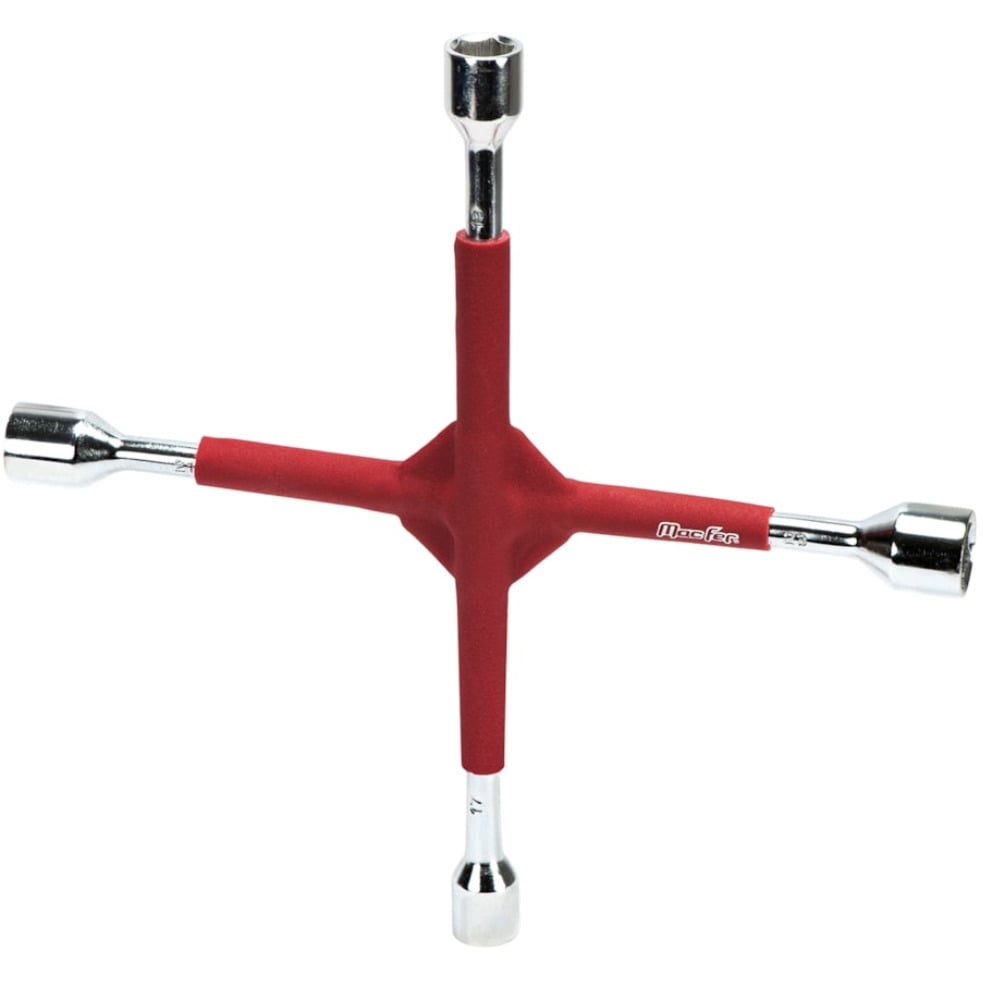 Chave de Rodas em Cruz Reforçada CRC-R1 17 x 19 x 21 x 23 mm Macfer 187.0096