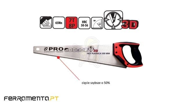 Serrote de Carpinteiro Pro 400mm 2RF FPR202