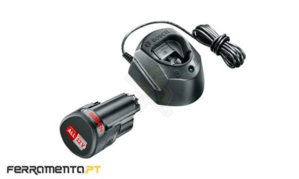 Set Carregador + Bateria 12V 1,5Ah Bosch 1600A01L3D