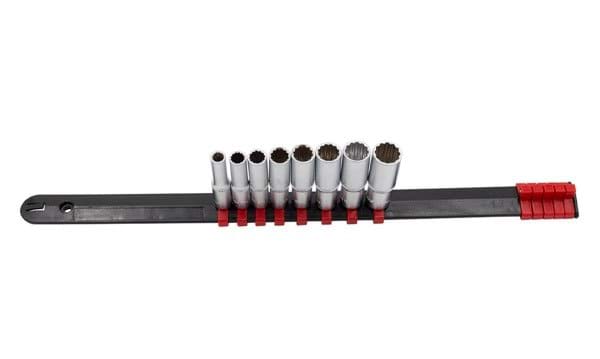 Régua 8 chaves de caixa 1/4” longas bihexagonais Kroftools 1420