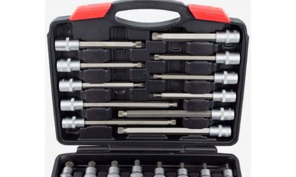 Jogo chaves caixa com bit xzn 1/2" 26 peças Kroftools 6026