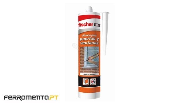 Silicone p/ Portas e Janelas 300ml Branco Fischer 505444