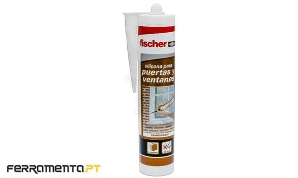 Silicone p/ Portas e Janelas 300ml Translúcido Fischer 505445